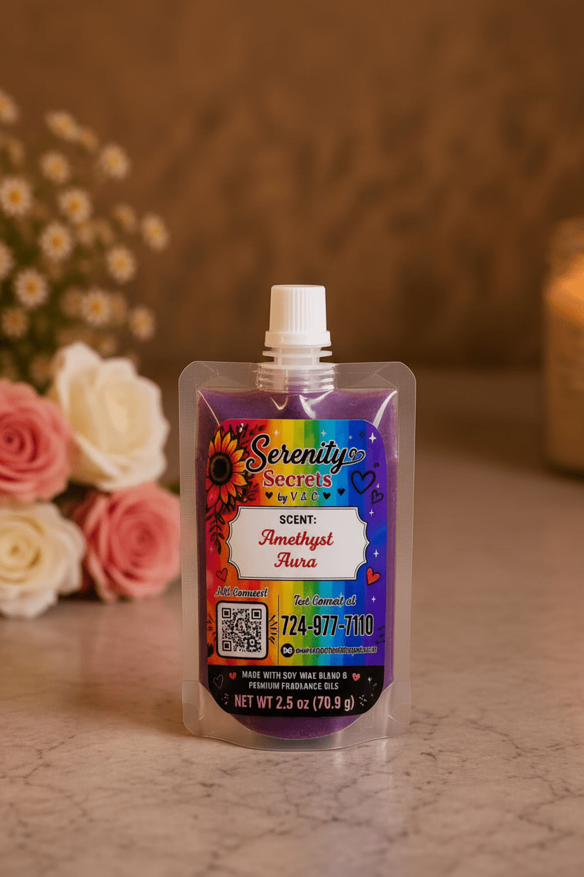 Amethyst Aura Squeeze Wax - Serenity Secrets by V & C