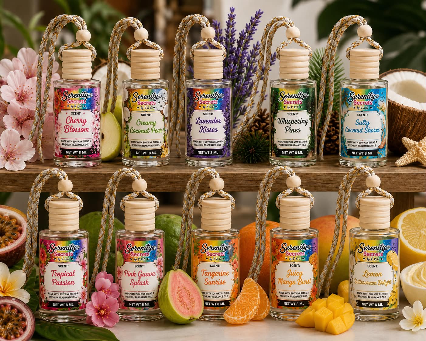 Car Diffusers - Serenity Secrets by V & C