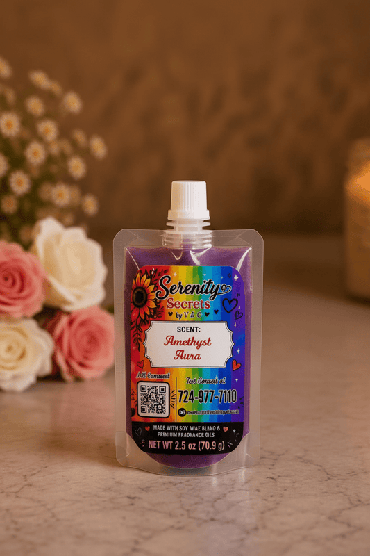 Amethyst Aura Squeeze Wax - Serenity Secrets by V & C