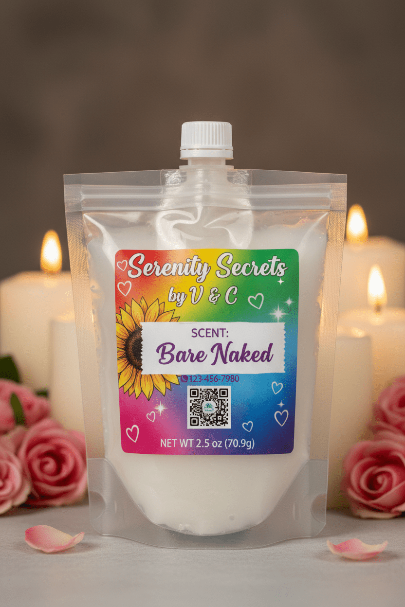 Bare Naked Squeeze Wax - Serenity Secrets by V & C
