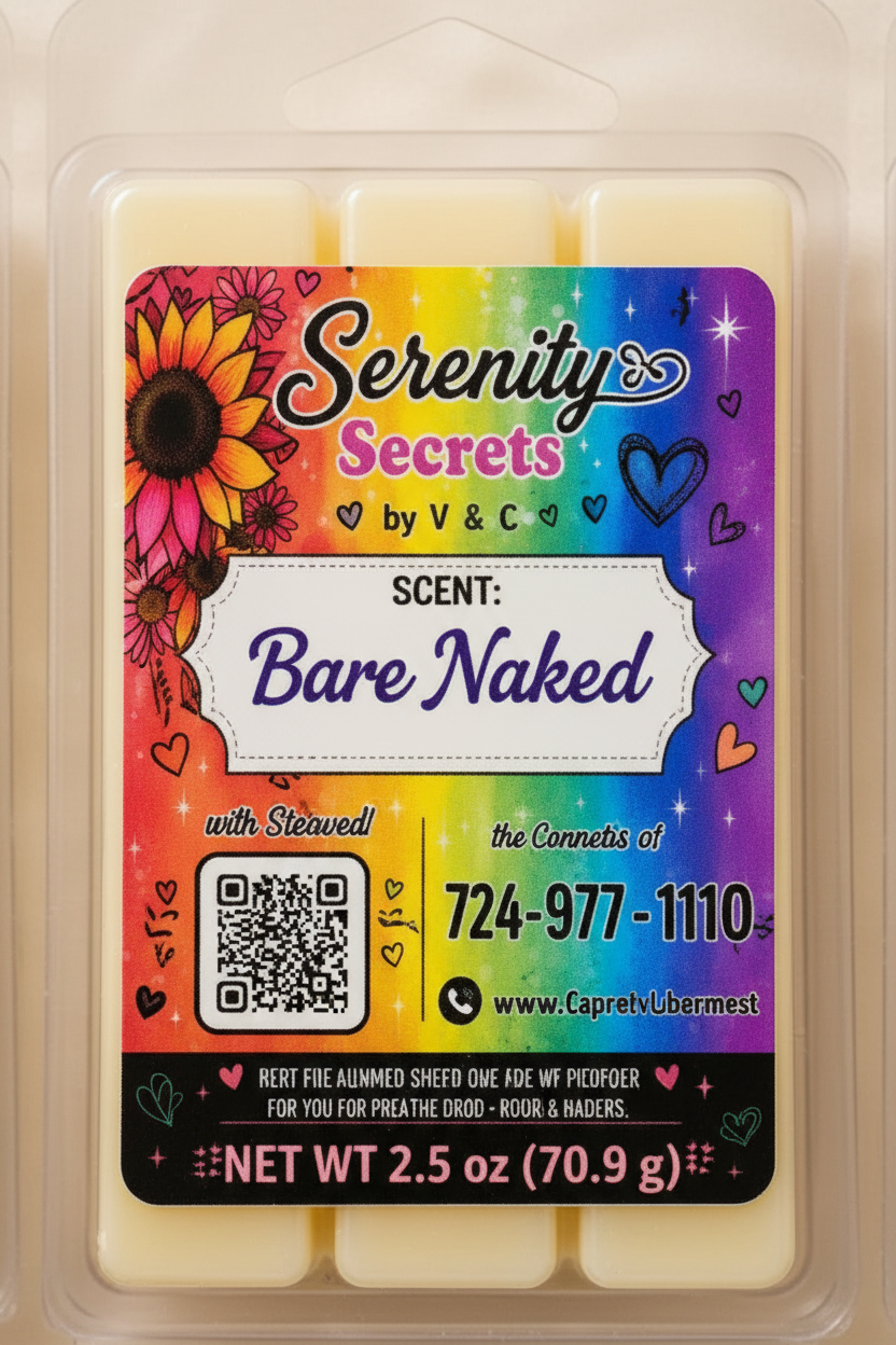Bare Naked Wax Melt - Serenity Secrets by V & C