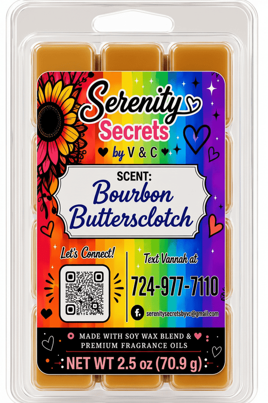 Bourbon Butterscotch Wax Melt - Serenity Secrets by V & C