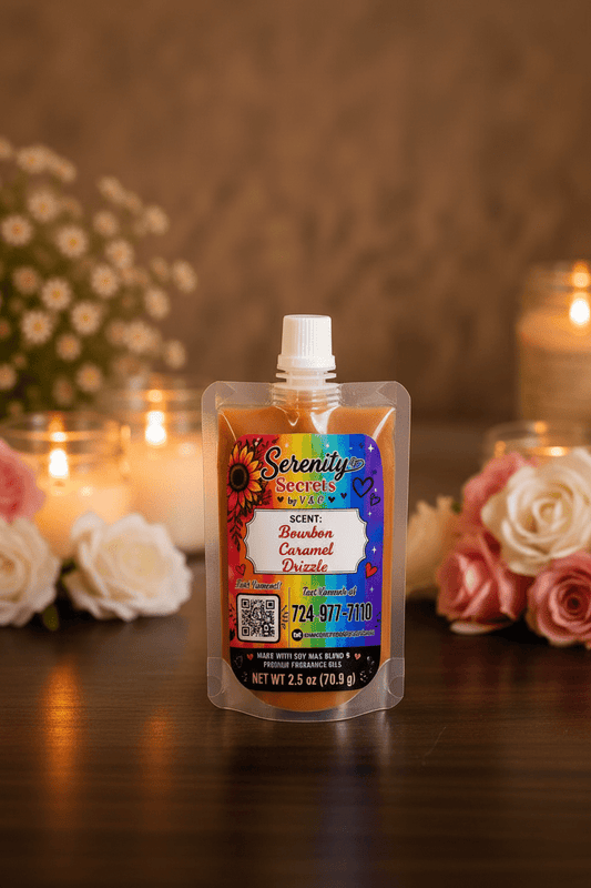Bourbon Caramel Drizzle Squeeze Wax - Serenity Secrets by V & C