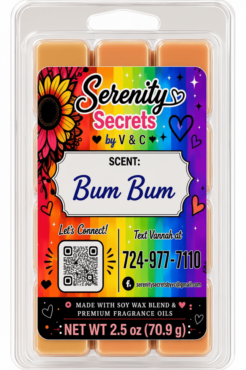 Bum Bum Wax Melt - Serenity Secrets by V & C