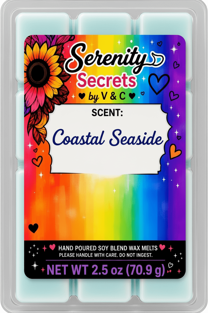 Coastal Seaside Wax Melt - Serenity Secrets by V & C