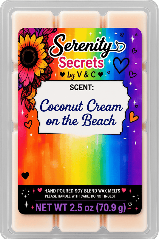Coconut Cream on the Beach Wax Melt - Serenity Secrets by V & C