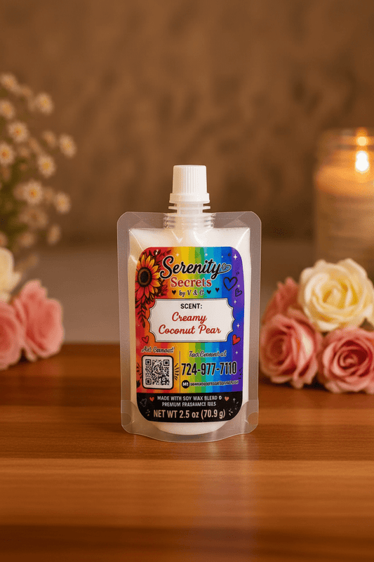 Creamy Coconut Pear Squeeze Wax - Serenity Secrets by V & C