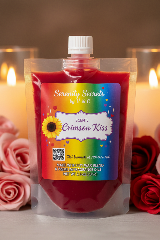 Crimson Kiss Squeeze Wax - Serenity Secrets by V & C