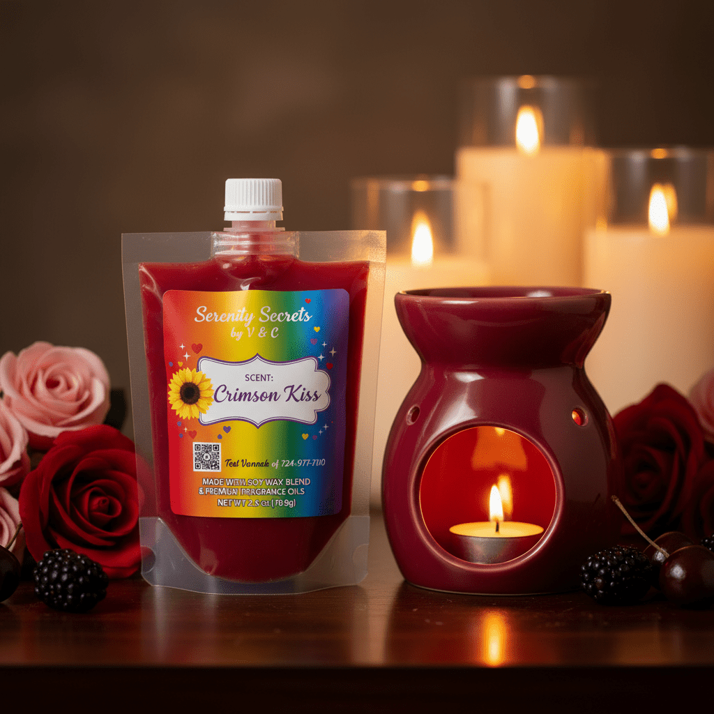 Crimson Kiss Squeeze Wax - Serenity Secrets by V & C