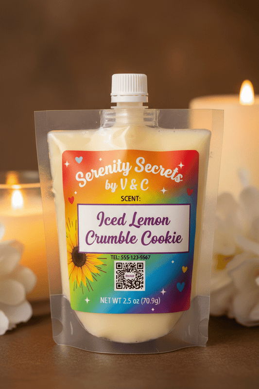 Iced Lemon Crumble Cookie Squeeze Wax - Serenity Secrets by V & C
