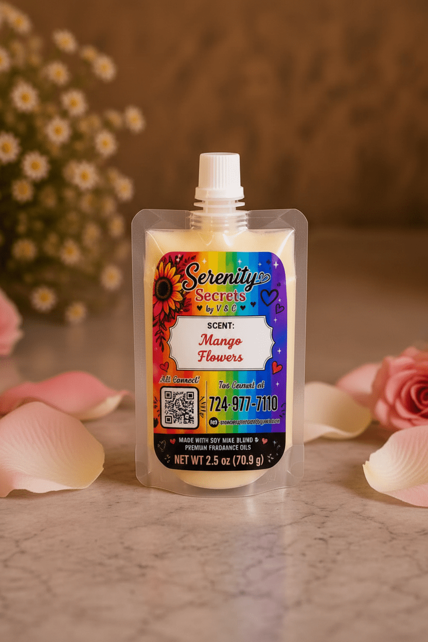 Mango Flowers Squeeze Wax - Serenity Secrets by V & C