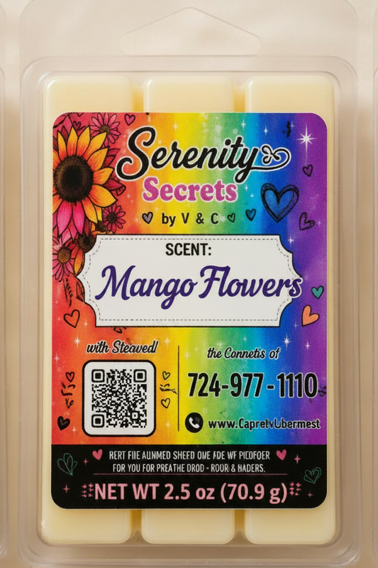 Mango Flowers Wax Melt - Serenity Secrets by V & C