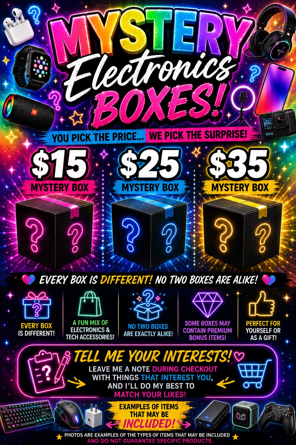 Mystery Electronics Box - Serenity Secrets by V & C