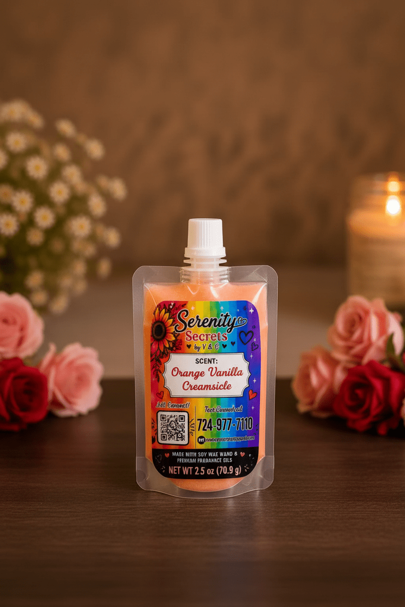 Orange Vanilla Creamsicle Squeeze Wax - Serenity Secrets by V & C