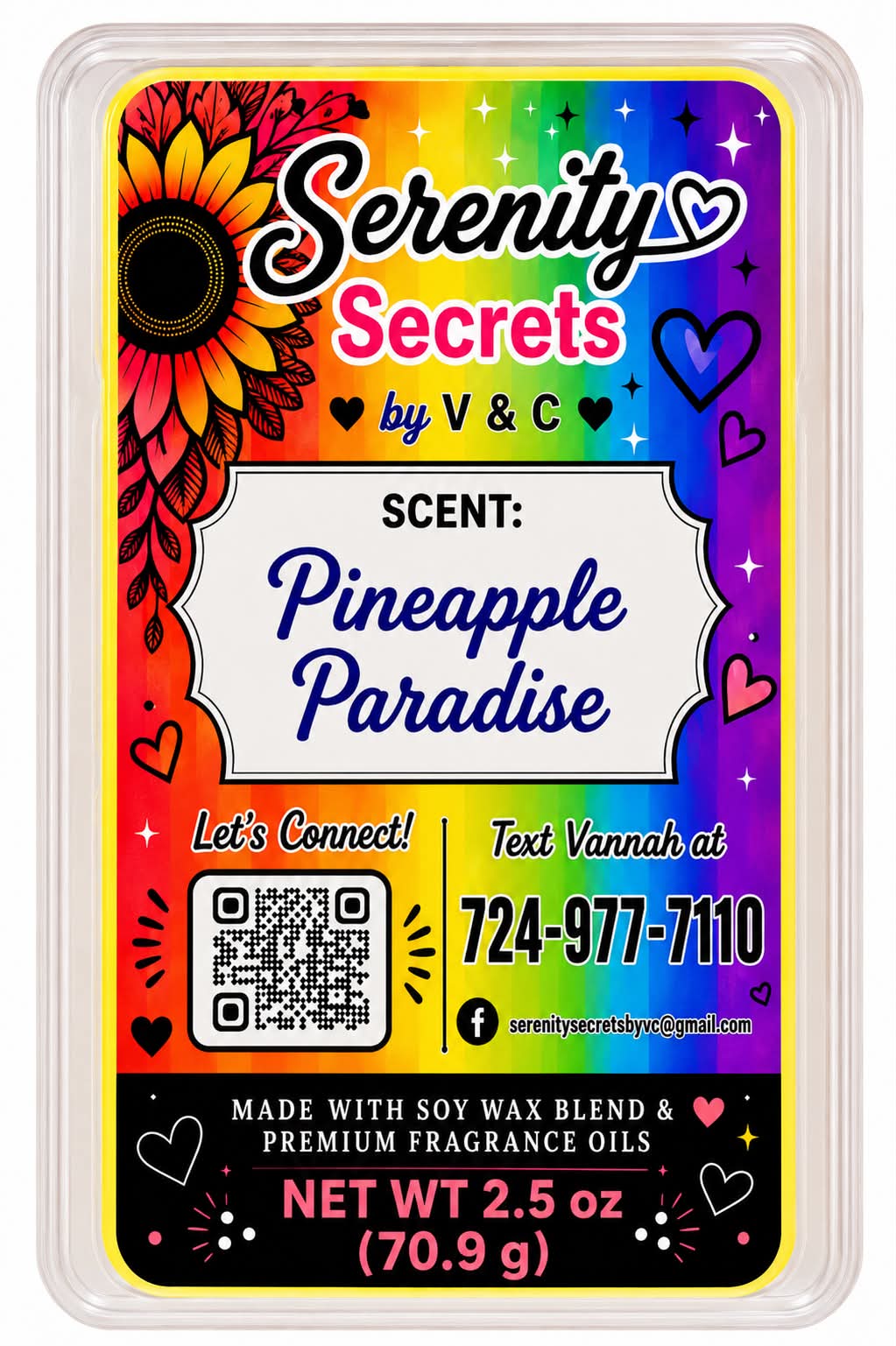 Pineapple Paradise Wax Melt - Serenity Secrets by V & C