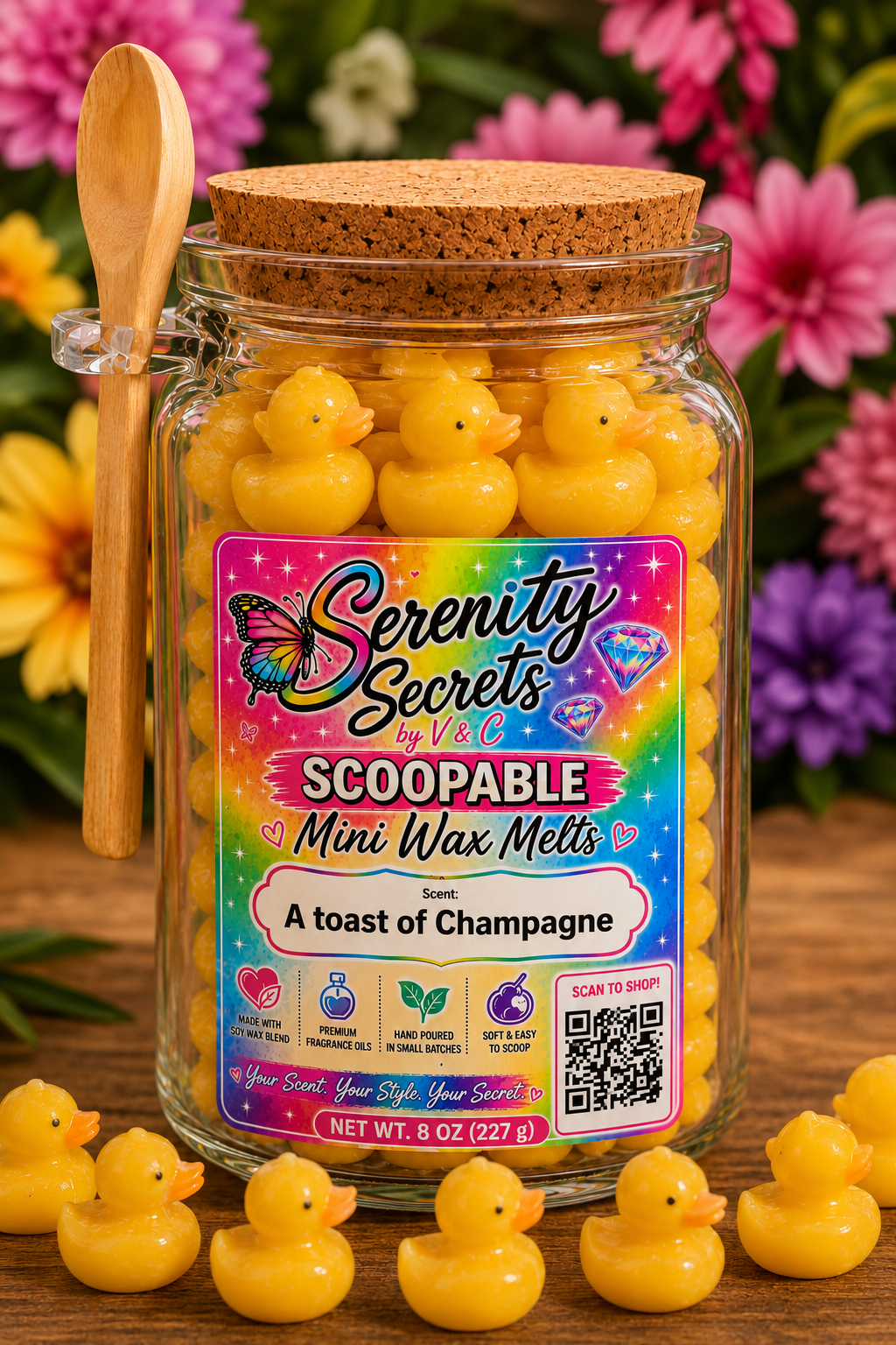 Scoopable Mini Wax Melts - Serenity Secrets by V & C
