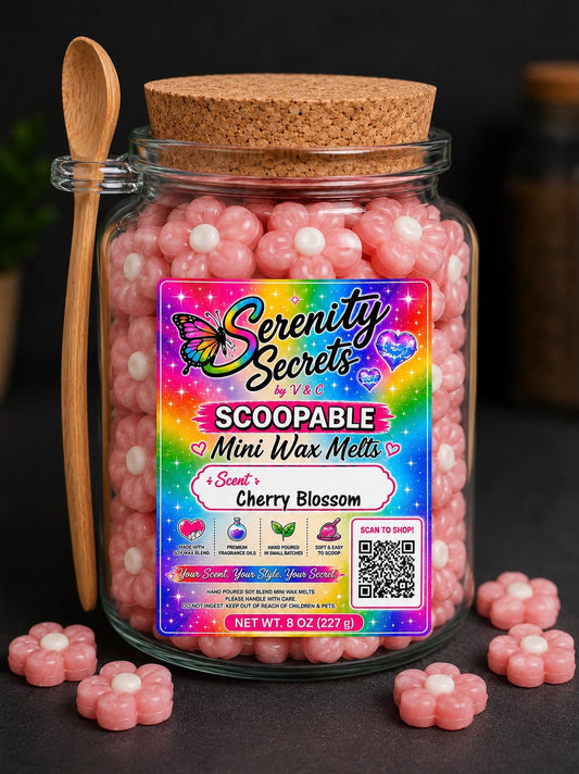 Scoopable Mini Wax Melts – Mini Flowers - Serenity Secrets by V & C