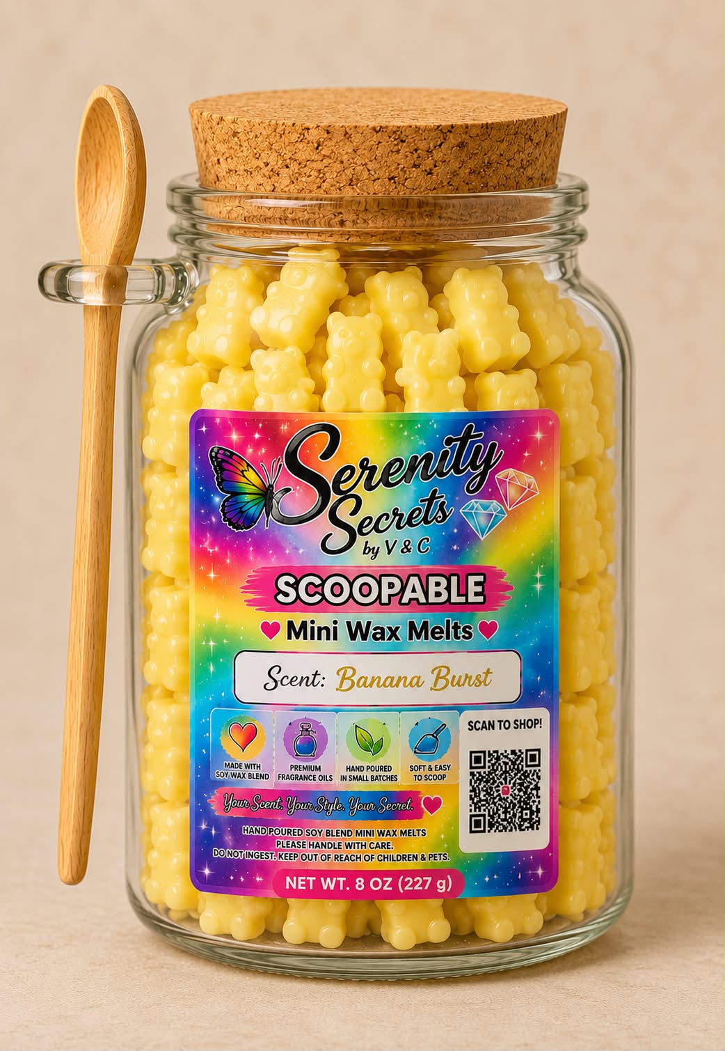Scoopable Mini Wax Melts – Mini Gummy Bears - Serenity Secrets by V & C